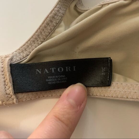 Natori Women's Grace Maternity Wire Free Contour Bra Adjustable Straps Nude 34C - Picture 8 of 11